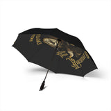 Foldable Umbrella — (Semi-Automatic) - Gold Eagle/Barrel