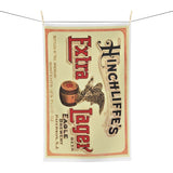 Bar Towel - Red + Cream Extra Lager w/thin border