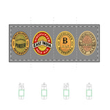 25oz Flip Straw Bottle — Vintage Beer Label Design (Tritan™ Renew) - w/ Green Porter, Red + Yellow East India Pale Ale, Orange B Ale, Light Brown + Orange East India Pale Ale Oval Labels