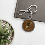 Keyring Tag - Gold Eagle/Barrel