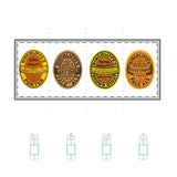 25oz Flip Straw Bottle — Vintage Beer Label Design (Tritan™ Renew) - w/ Yellow + Orange Porter, Dark Brown + Red East India Pale Ale, Yellow + Orange Brown Stout, Orange East India Pale Ale Oval Labels
