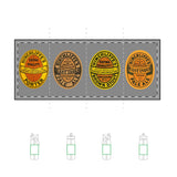 25oz Flip Straw Bottle — Vintage Beer Label Design (Tritan™ Renew) - w/ Yellow + Orange Porter, Dark Brown + Red East India Pale Ale, Yellow + Orange Brown Stout, Orange East India Pale Ale Oval Labels