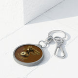 Keyring Tag - Gold Eagle/Barrel