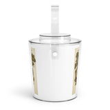 Ice Bucket with Tongs - Gold Eagle/ Barrel