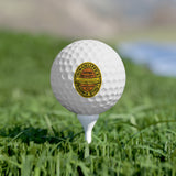 Golf Balls, 6pcs - Brown Stout - Yellow + Orange