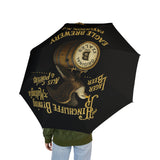 Foldable Umbrella — (Semi-Automatic) - Gold Eagle/Barrel