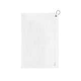 Golf Towels - Red + Cream Extra Lager w/thin red border
