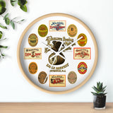 Vintage Brewery Label Wall Clock