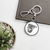 Keyring Tag - Silver Eagle/Barrel