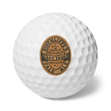 Golf Balls, 6pcs - Beige + Orange East India Pale Ale