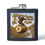 Stainless Steel Flask - 6oz. Vintage Modern Logo