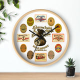Vintage Brewery Label Wall Clock