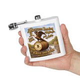Stainless Steel Flask - 6oz. Vintage Modern Logo