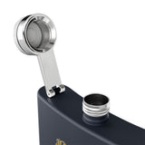 Stainless Steel Flask – 6oz Retro Beer Label Hip Flask - Gold Eagle/Barrel